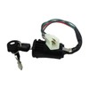 Ronyme Universal Ignition Key Switch 4 Wire Replace Parts Plug