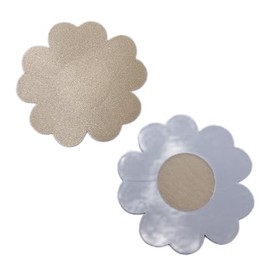 FoxYaye Plain Petal Nipple Pasties - Sexy Raunchy Covers, Explicit Unisex Nippleless, Self Adhesive Breast Cover Cross Soft Lightweight Breathable Fashion Secret Green