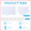 500 Pcs Index Cards with Holes Punched Lined Flash Cards