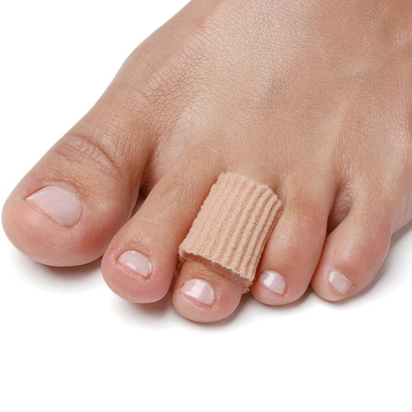 NatraCure Gel Corn Pads - 12 Pack with Moisturizing SmartGel Technology - Reusable Tubing Sleeves Protect and Cushion Corns, Blisters, Plantar Warts, Pressure Sores, Calluses on Feet, Toes, Fingers
