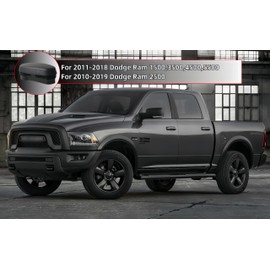 POETRYXIAO Chrome Tubular Running Board End Cap Cover for 2009-2020 Dodge RAM,Side Step Bar End Cap Set Replace 68044463AB