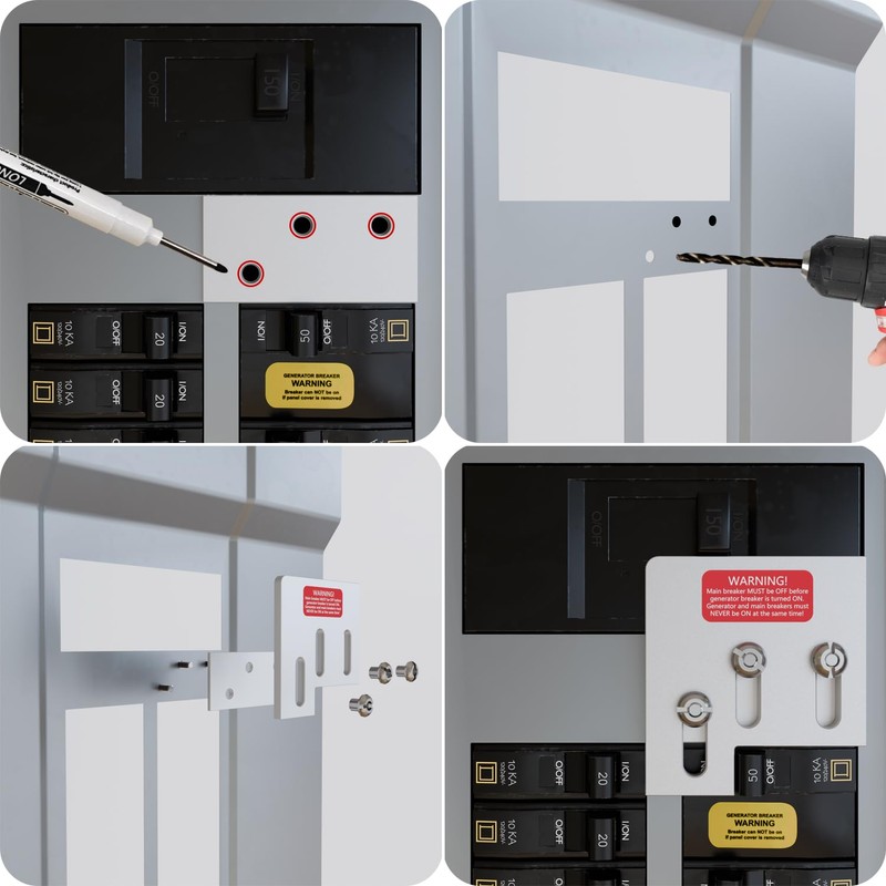 Generator Interlock Kit Compatible with Square D QO & Homeline