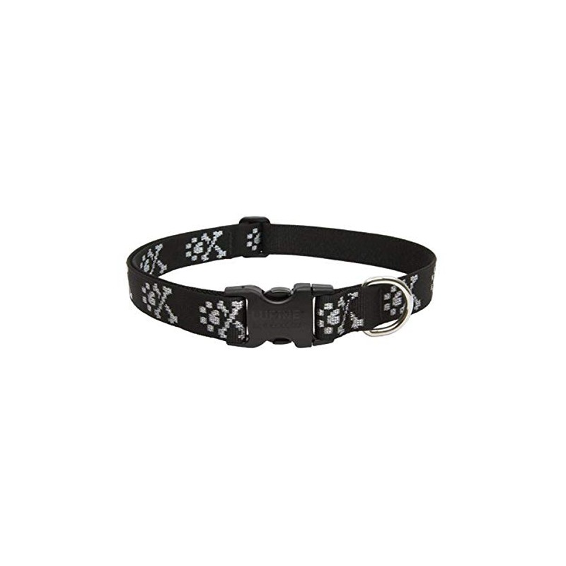 Lupine Dog Collar 1" Wide Bling Bonz Adjusts from 12"