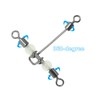 PATIKIL 3-Way Swivel 44lb 10 Pack Cross Line T-Turn Rolling