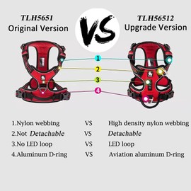 Truelove No Pull Dog Harness, Reflective Dog Harness for Dogs, Adjustable, Soft, Padded Pet Vest with Easy Operation Handle, TLH56512