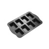 Mini Loaf Pan, 8-Cavity Non-Stick Carbon Steel Brownie Bakeware for