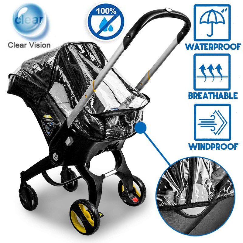 Car Seat Rain Cover,Food Grade EVA,Universal Baby Stroller Accessory for