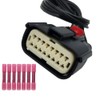 LIZAPUS Headlight Connector Plug Harness Repair Pigtail Compatible with Ford