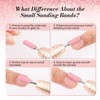 MelodySusie 50 Pcs Nail Drill Bits Small Sanding Bands with