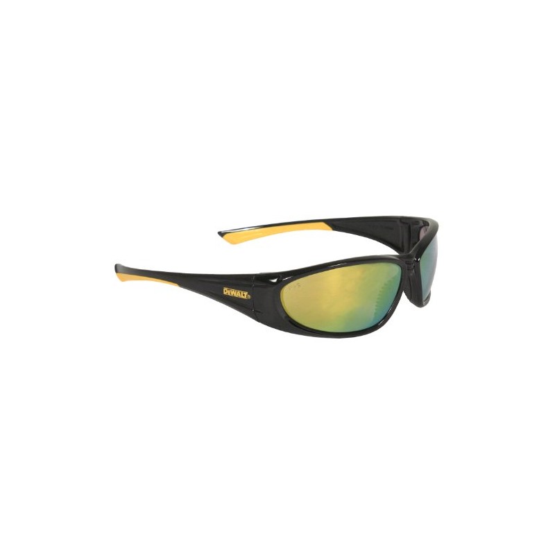 DPG98 Gable™ Safety Glass - Black/Yellow Frame - Yellow Mirror