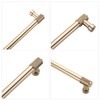 9BUILD 10 Pack Knurled Cabinet Pulls 3.75 Inch Brushed Gold