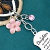 WXCATIM 2 Pcs Mother Daughter Keychain Set Matching Keychains Mom
