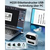 Phomemo M220 Bluetooth Label Printer, Portable Label Device, Bluetooth Thermal