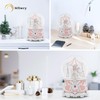 Carousel Horse Music Box Silver Pink Christmas Snow Globes Lantern