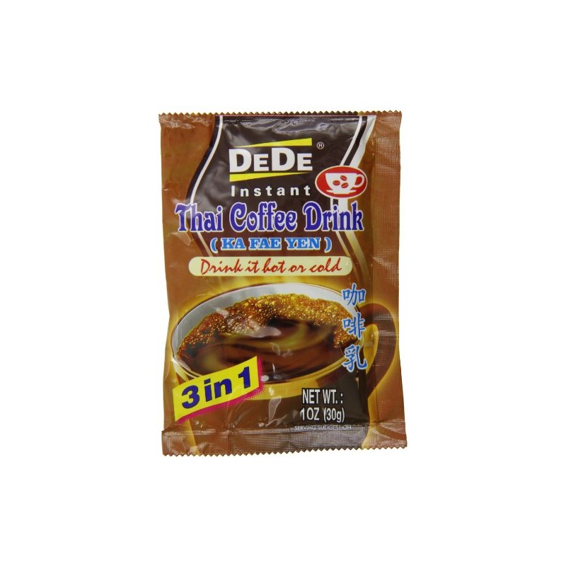 De De Instant Thai Coffee Drink, 12 count