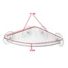 DGI Suction Cup Shower Caddy Corner Plastic Clear Storage Corner