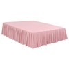 PiccoCasa Luxury Frilled Valance Fitted Sheet with 16"/ 40cm Ruffle,