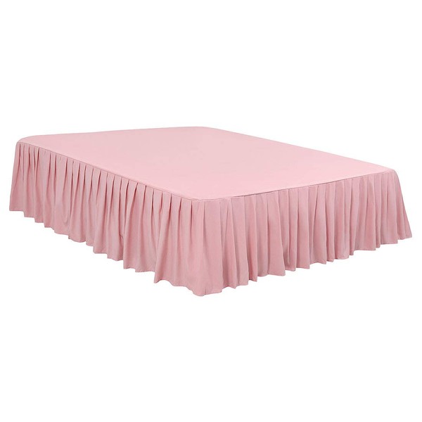 PiccoCasa Luxury Frilled Valance Fitted Sheet with 16"/ 40cm Ruffle,