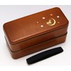 Yamanaka Paint Wood Grain Square Lunch Box Moon Rabbit M16408-4