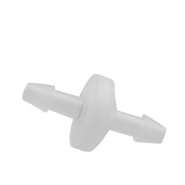 One Way Check Valve DGZZI 6PCS 1/4 inch (6mm) Hose Barb Non Return Ozone Resistance WhitePlastic Check Valve for Water Fuel Oil Air Gas
