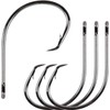 Fishing Hooks Ultra Point Circle Hooks,50PCS High Carbon Steel Offset