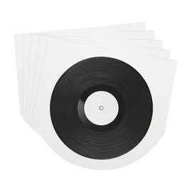 MECCANIXITY 50 Pcs Vinyl Outer Sleeves, Clear Vinyl Record Sleeves 5.1" x 5" Vinyl Record Protector Covers for 5" Single Mini LP,CD Storage Collections