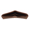 Men's Vintage Hunter Leather Curved Front Pocket Wallet, charcoal