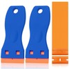 2PCS Plastic Scraper with 98pcs PlasticRazor Blades, Multipurpose Plastic Non-Scratch