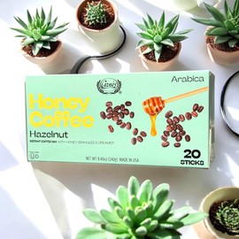 Instant Coffee Powder, Quick Dissolving (1 PACK, HAZELNUT HONEY COFFEE)