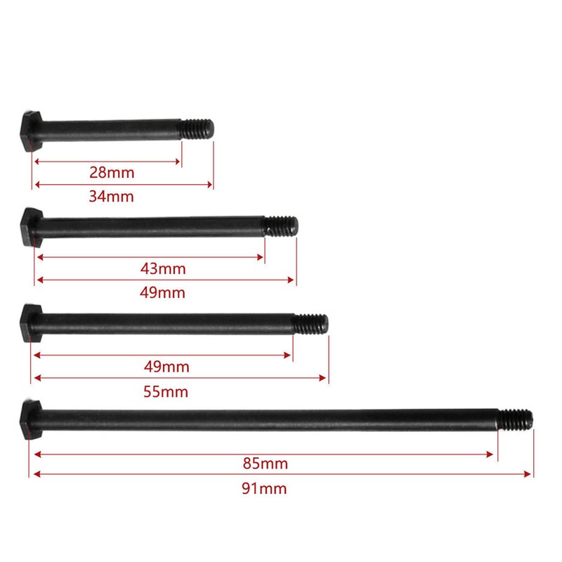 RC Car Suspension Arm Pin Accessory 45 Steel Front Rear