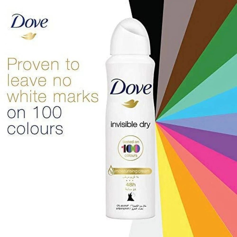 Dove Invisible Dry Antiperspirant Deodorant Spray for Woman Alcohol Free
