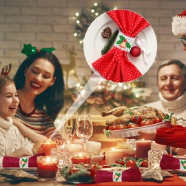 Christmas Napkin Rings Pack of 12 Bling Rhinestone Napkin Rings Silver Napkin Holder for Christmas Dining Table Cheer Party Decorations