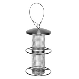 Weatherproof Stainless Steel Bird Feeder Hanging 60129 Height 27.5 CM