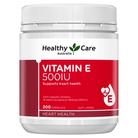 Healthy Care Vitamin E 500IU 200 Capsules