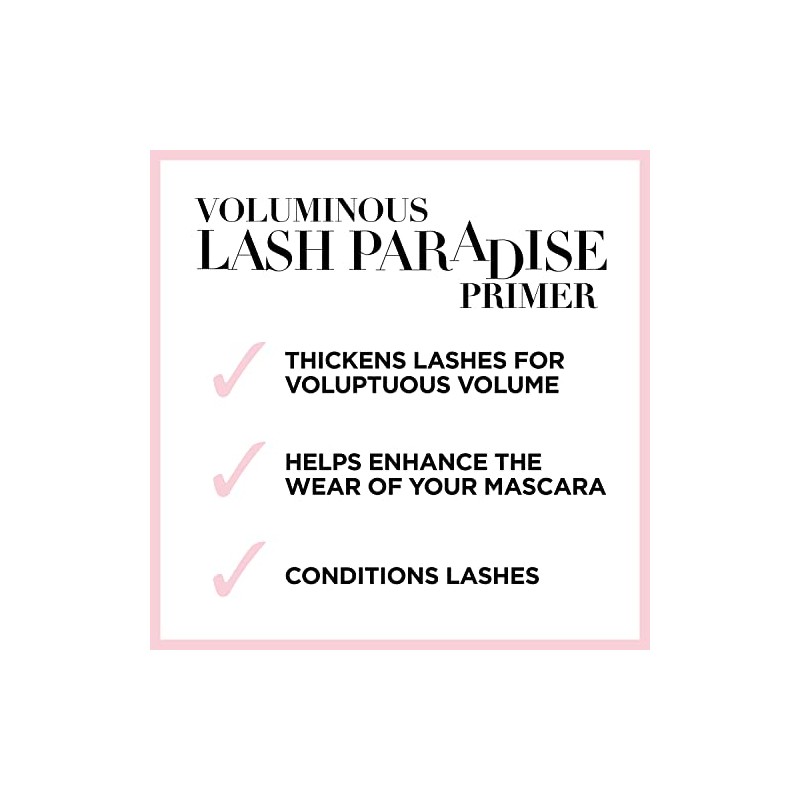 LOreal Paris Cosmetics Voluminous Lash Paradise Mascara PrimerBase, Millennial Pink,