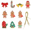Christmas Gingerbread Ornaments Set , Ginger Man with Strings Figurine
