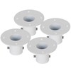 ECOTRIC Deck Anchor Flange Cast Aluminum Above Ground Pool Ladders/Handrails/Slide