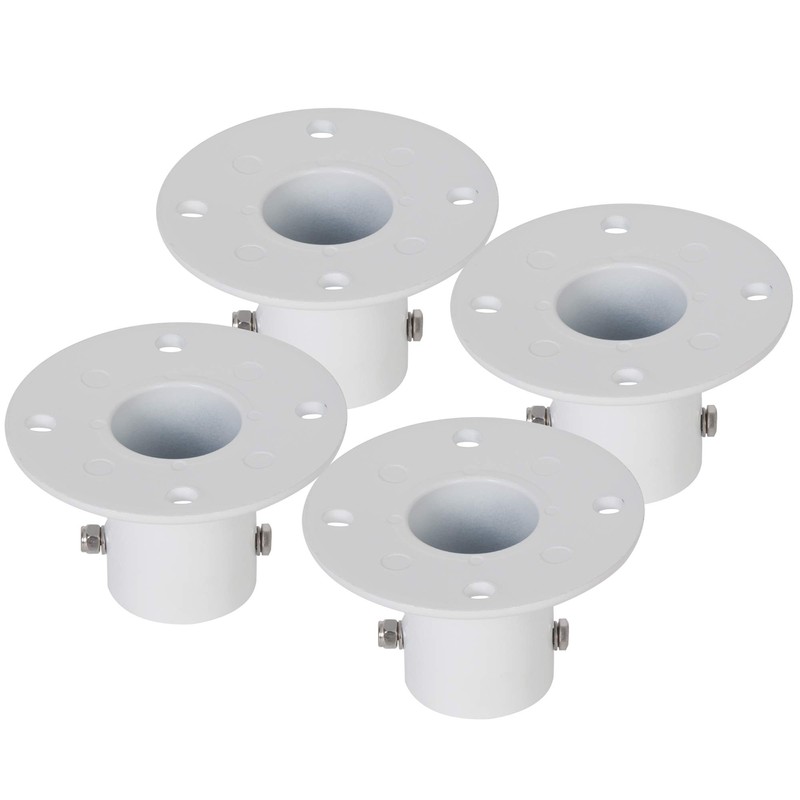 ECOTRIC Deck Anchor Flange Cast Aluminum Above Ground Pool Ladders/Handrails/Slide