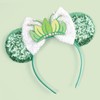 bianbaistar Princess Tiana Mouse Ears Headband with Floral Crown Decoration