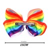 Rainbow Hair Bow Clips for Women Girls Gay Pride Day