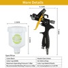 FORNAX HVLP Mini Spray Gun Air Paint Sprayer with 0.8