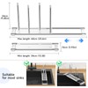 Expandable Over Sink Water Bottle Drying Rack with Dish Cloth