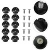 Songholee 10-Piece Round Rope Buckle Deck Line Guide Slot Accessories