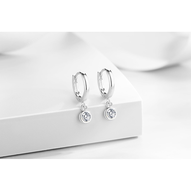 Yumay 925 Sterling Silver Huggie Hoop Earrings for Women Teen