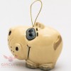 Porcelain Hippo Hippopotamus Christmas Tree ornament figurine toy handmade