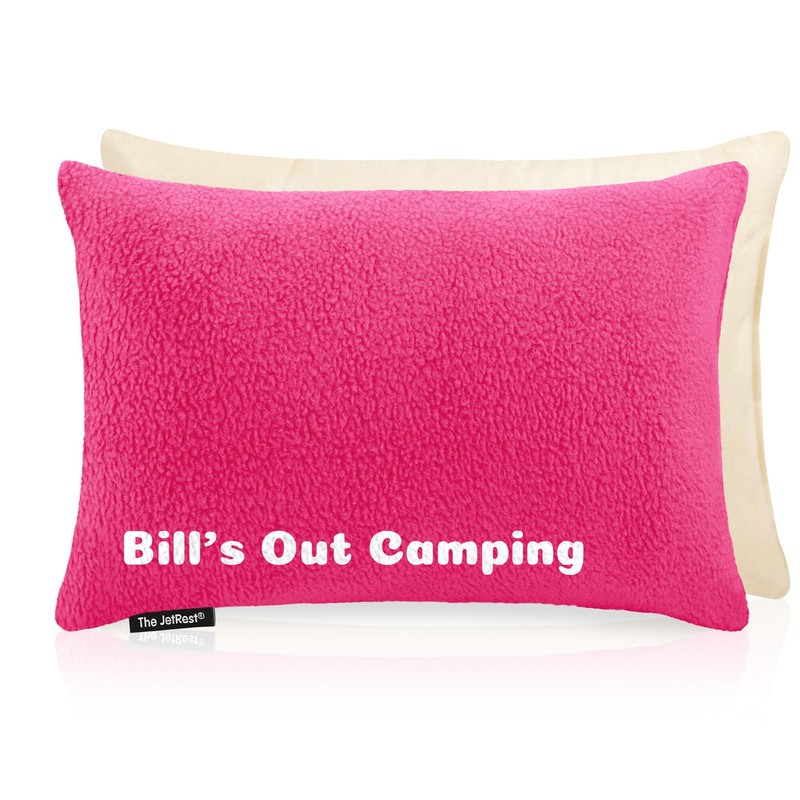 HappySnapGifts Small Travel Pillow Camping Pillow - (30cm x 20cm)