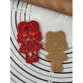 L.O.L Surprise Doll Cookie Cutter and Mold LOL 5-Inch-Scale Produced by 3D Kitchen Art (Doll 5)