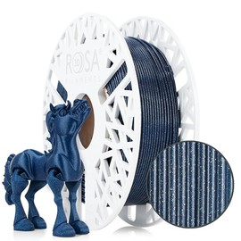 Pink 3D PLA Galaxy Filament 1.75 mm for 3D Printers | Printing Materials with Silver Glitter Biodegradable PLA 3D Printer Filament | Filament 3D Printing Materials | Navy Blue Spool 0.5 kg