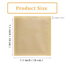Bakbania 100 Pieces Bakery Bags with Front Window Grease Resistant Paper Bags 7.1x7.5 Inches Heat-Sealable Cookies Bags for Homemade Bread, Cookies and Pastries