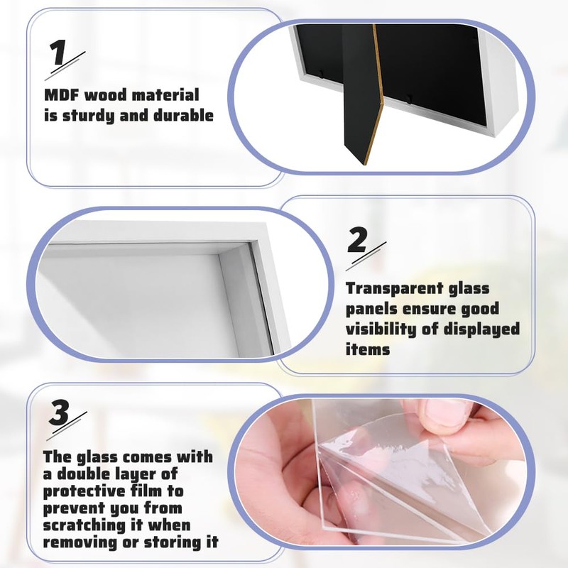 HEKOBAG 3D Picture Frame for Filling Object Frame Deep 3D